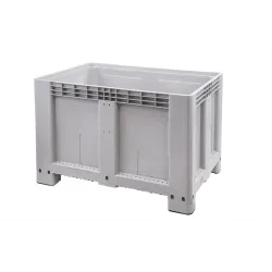 Gesloten palletbox op poten — euroformaat, 80 cm — productaanzicht
