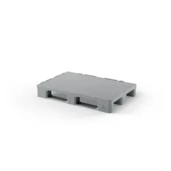 Gesloten HDPE-hygiënepallet — 120 × 80 cm — productaanzicht