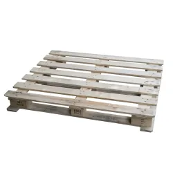 Gebruikte houtpallet op blokformaat — 160 mm — productaanzicht