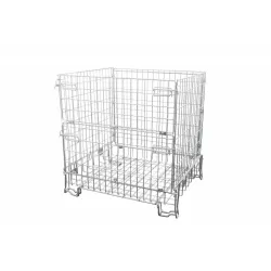Hoge inklapbare draadcontainer — 120 × 100 × 120 cm — productaanzicht