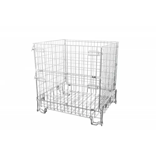 Hoge inklapbare draadcontainer — 120 × 100 × 120 cm — hoofdaanzicht