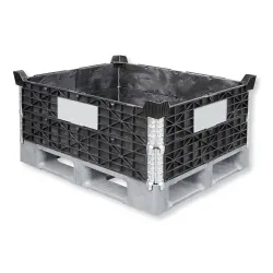 Kunststof rand voor halve europallet — 80 × 60 cm — productaanzicht