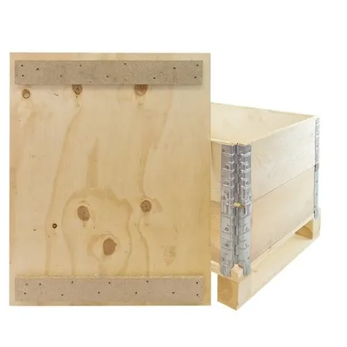 Multiplex deksel voor halve pallet — 80 × 60 cm — hoofdaanzicht
