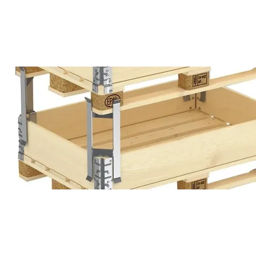 Metalen afstandhouder voor palletopbouw — 250 mm — hoofdaanzicht
