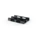 Pallet van PP-recyclaat — euroformaat, drie sledes — detail 1