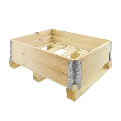 Houten displayrand B-keus — 80 × 60 × 20 cm — hoofdaanzicht
