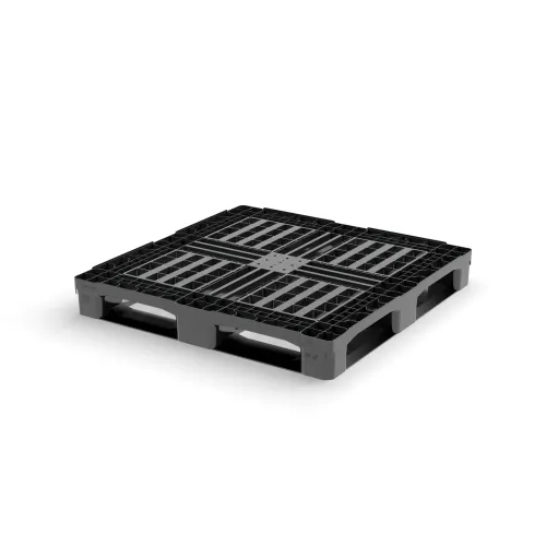Kunststof CP9-pallet — rondomlopend, 1140 mm — hoofdaanzicht