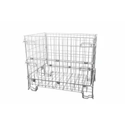 Vouwbare draadcontainer op euroformaat — 100 cm hoog — productaanzicht