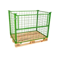 Groen gelakte metaalrand — 120 × 80 × 100 cm — productaanzicht