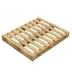 Rondomlopende houten pallet — 120 × 100 cm — productaanzicht