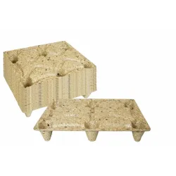 Houtvezelpallet half euroformaat — 80 × 60 cm — productaanzicht
