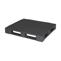 Gesloten kunststof blokpallet — 160 mm hoog — productaanzicht