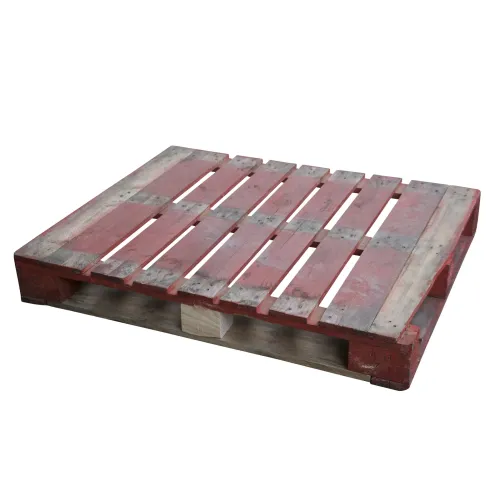 Gebruikte blokpallet rondomlopend — 162 mm hoog — hoofdaanzicht