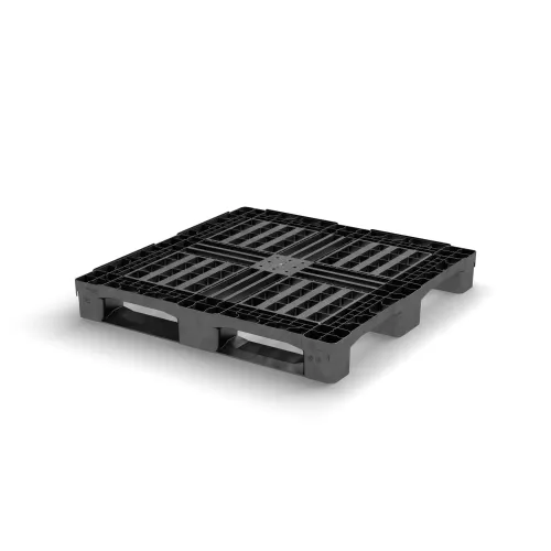 CP3-pallet van HDPE — open dek, 1140 mm — hoofdaanzicht