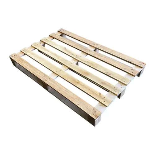Houten verzendpallet — 120 × 80 cm, 123 mm — hoofdaanzicht