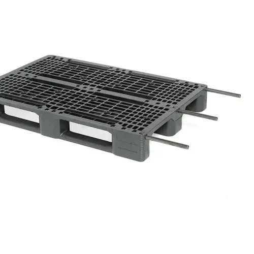 Versterkte HDPE-pallet — euroformaat, 150 mm — hoofdaanzicht