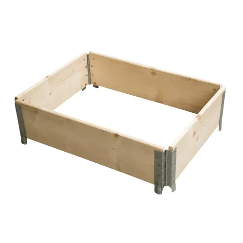Gebruikte houten opzetrand — 80 × 60 cm — hoofdaanzicht