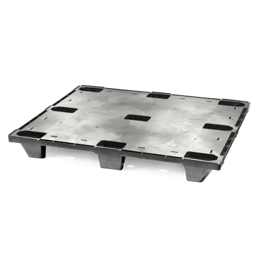 HDPE-nestpallet op blokformaat — 135 mm — hoofdaanzicht