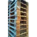 Gebruikte blokpallet met drie sledes — 158 mm hoog — detail 5