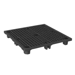 Kunststof nestpallet met rand — 114 × 114 cm — productaanzicht