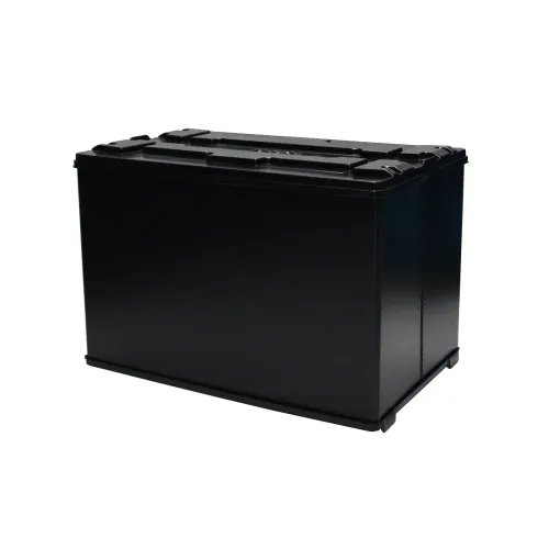Opvouwbare PE/PP-box voor europallets — 120 × 80 cm — hoofdaanzicht
