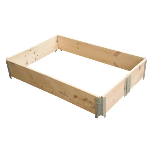 Europalletrand met zes scharnieren — hout, 20 cm — hoofdaanzicht