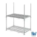 Dubbel mobiel stapelrek — basis van 2025 × 1180 mm — detail 2