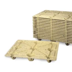 Nestbare houtvezelpallet — 120 × 100 cm — productaanzicht