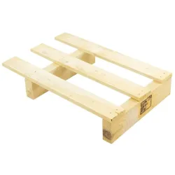 Kleine houten displaypallet — 60 × 40 cm — productaanzicht