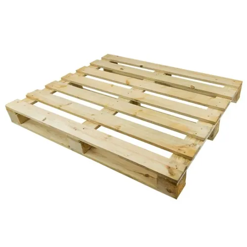 Eenmalige houtpallet — 120 × 100 cm, 500 kg — hoofdaanzicht