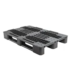 Kunststof roosterpallet met rand — 145 mm hoog — productaanzicht