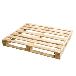 Rondomlopende gebruikte pallet — 120 × 100 cm — productaanzicht